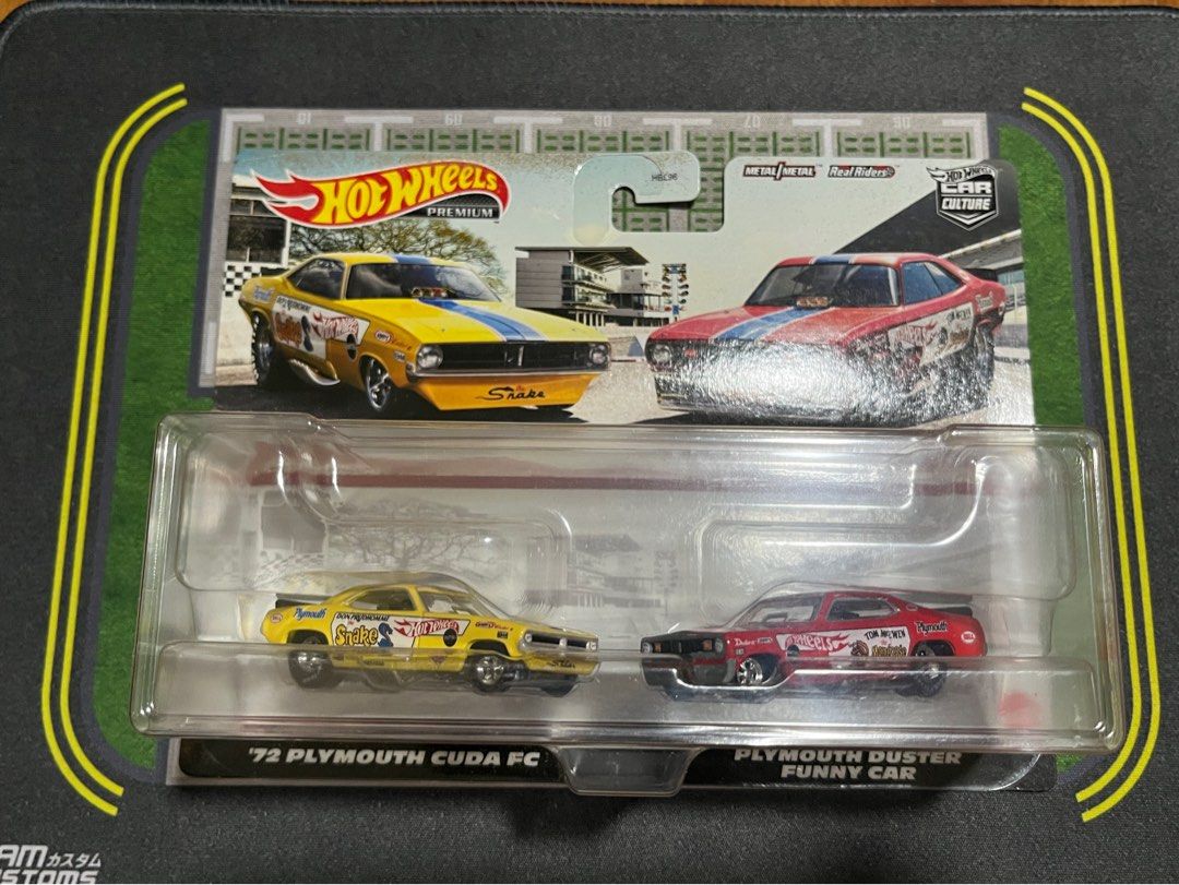 Hot Wheels Twin Pack '72 Plymouth Cuda FC Plymouth Duster
