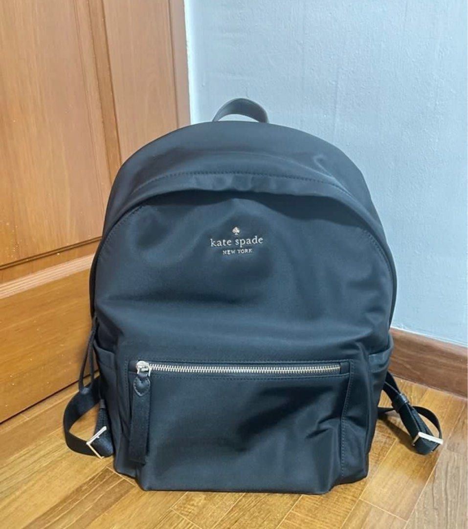 Kate Spade Chelsea nylon backpack large black Women s Fashion Bags Wallets Backpacks on Carousell