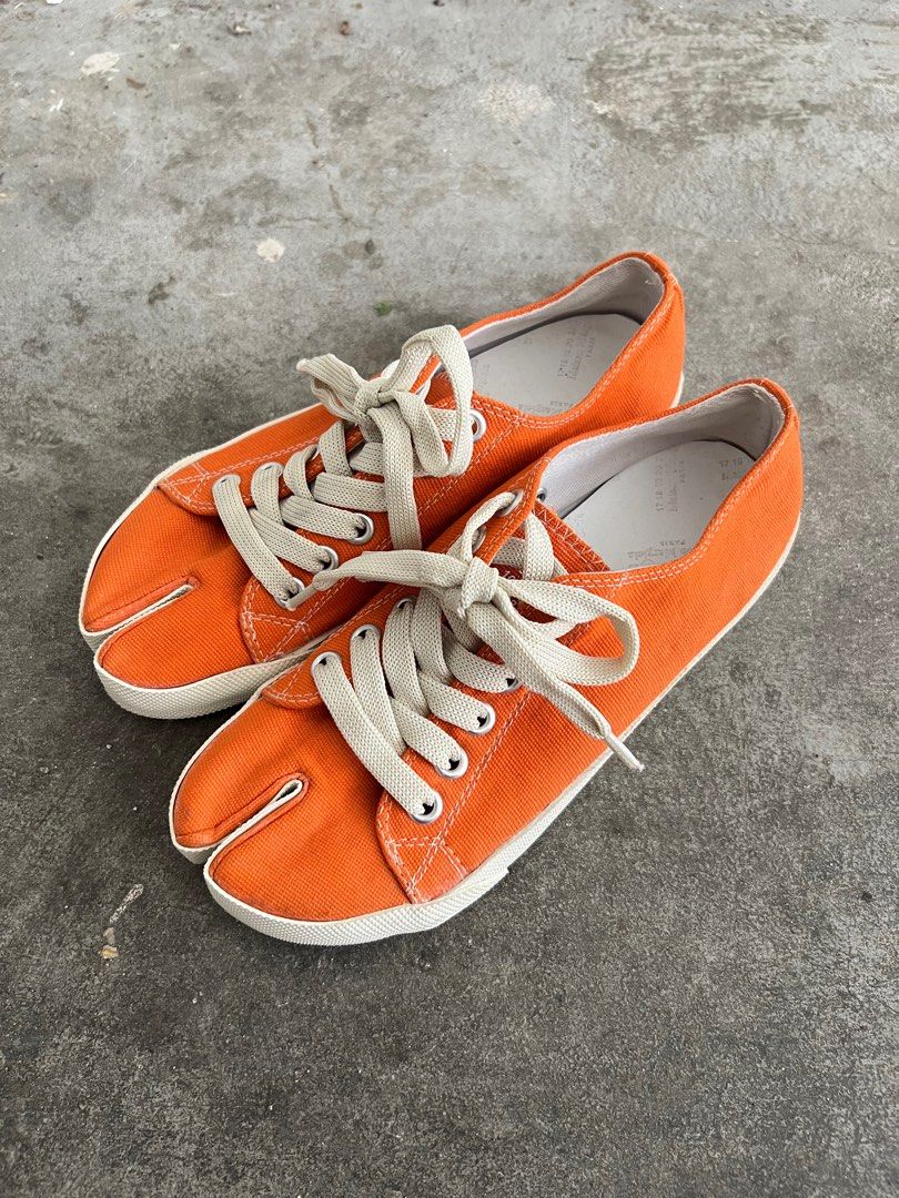 Maison margiela shoes orange hot sale