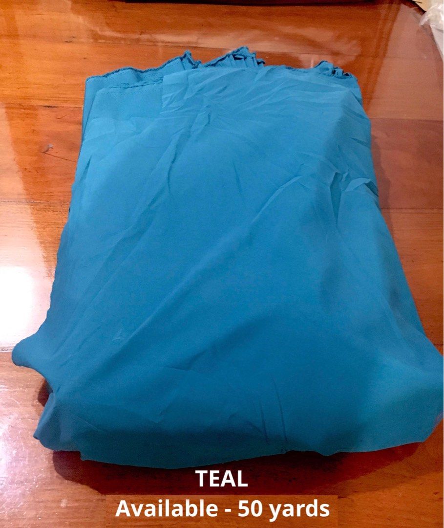 Micro Fibre Polyester (Category: Table Linen & Textiles) located in Kawit. Submitted by goodiestogo (Listing ID 1316688990, Image 1). Description: TAKE ALL = P10,000 Shipping is not included and will vary on location. Available Fabric: - Aqua Blue (71 yards / no picture) - Royal Blue (68 yards) - Burgundy (50 yards) - Teal (50 yards) - Beige/Cream (36 yards) TOTAL = 275 yards.