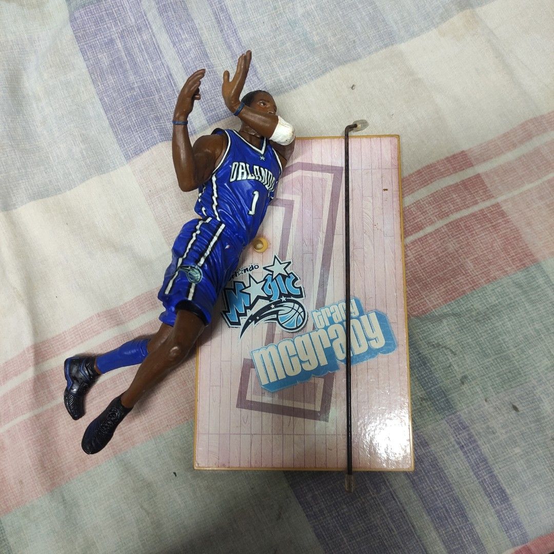 NBA MCFARLANE TRACY MCGRADY LOOSE (Category: Figurines & Statues) located in Quezon City. Submitted by 4saleonly (Listing ID 1316655334, Image 1). Description: loose figure no ball faded base sticker rusted peg stand gcash/bdo payments delivery via lalamove/grab no meetups please thanks.