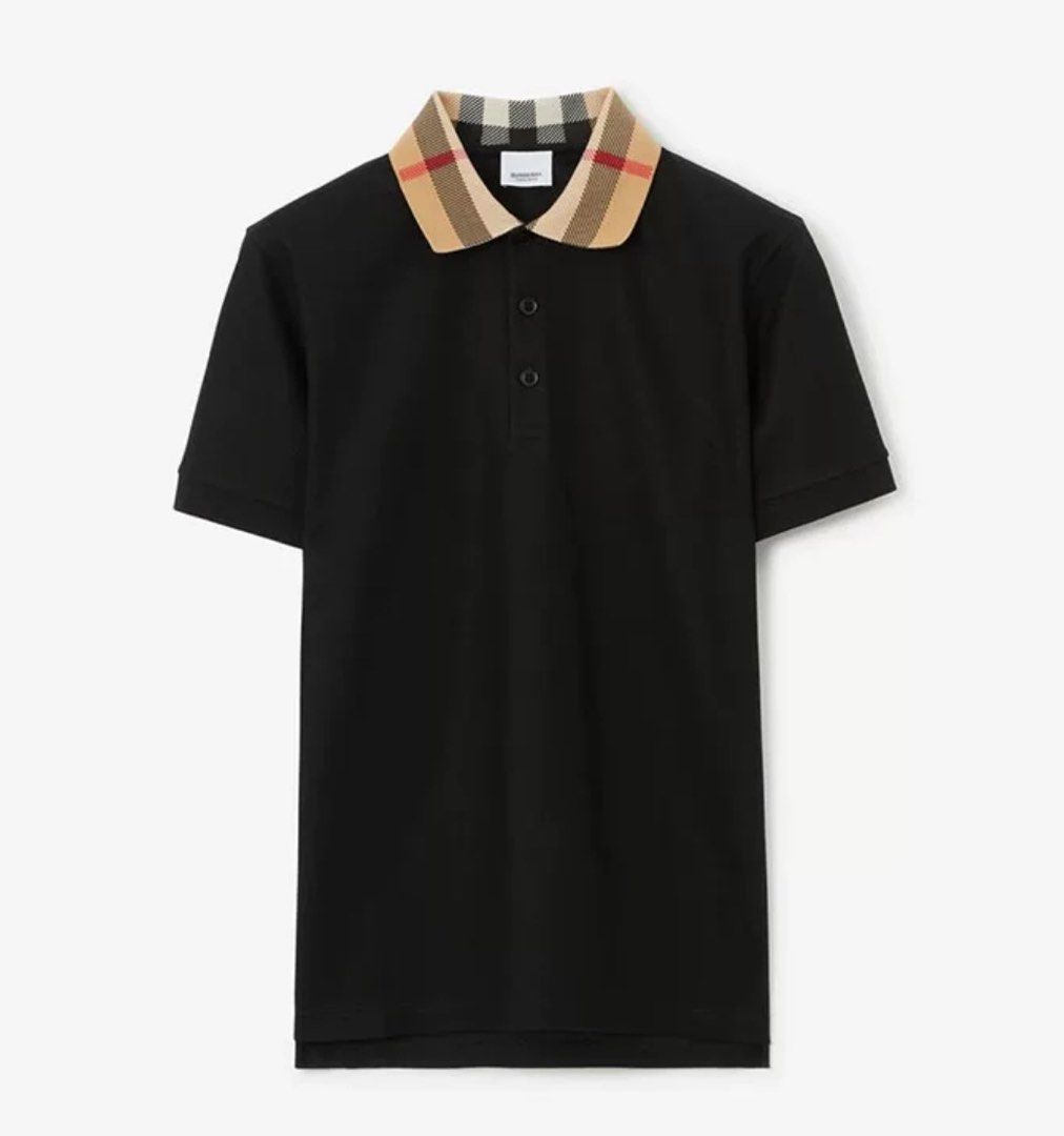 New men s Burberry black polo tee xxl ptp 58cm Men s Fashion Tops Sets Tshirts Polo Shirts on Carousell