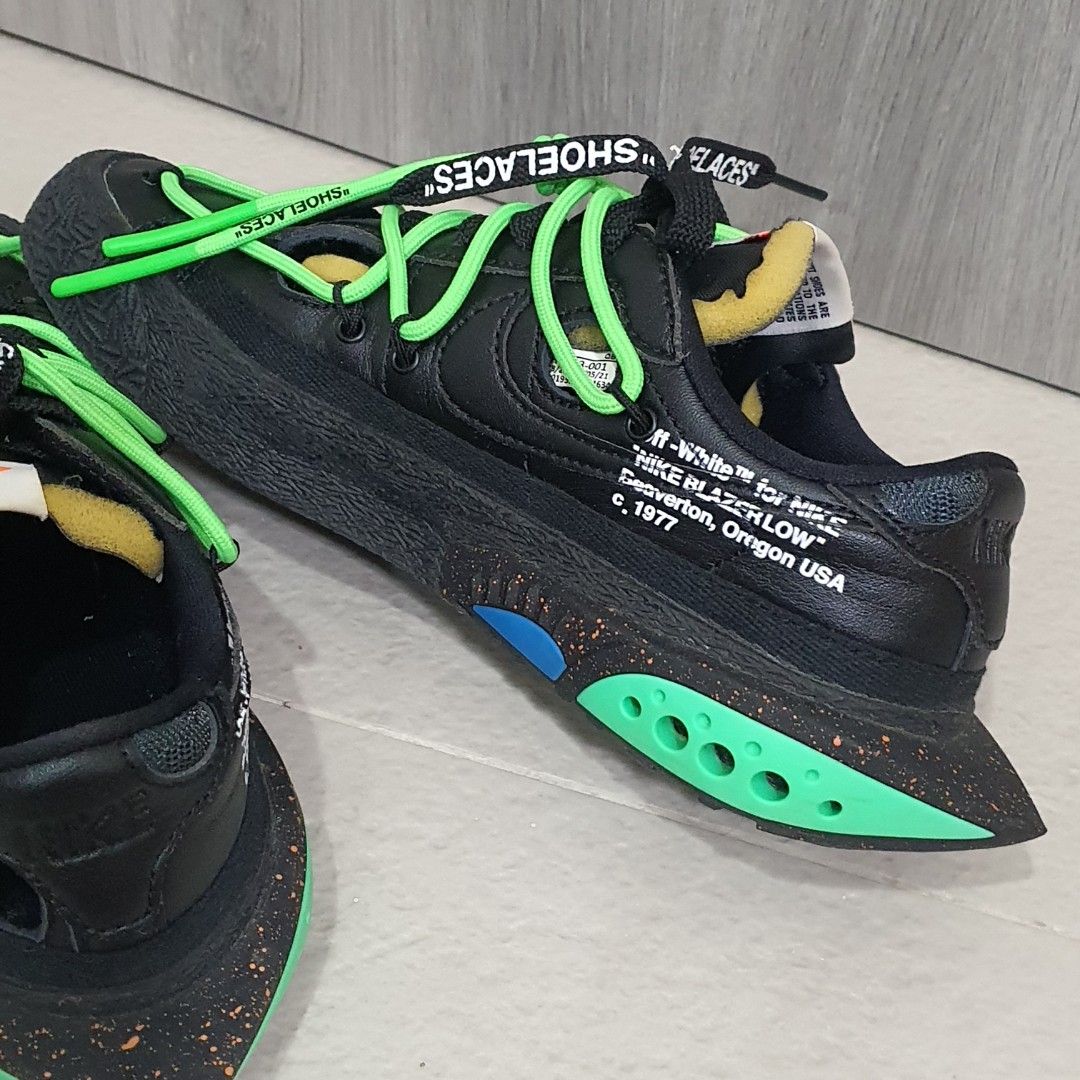 Neon green off white shoes hotsell