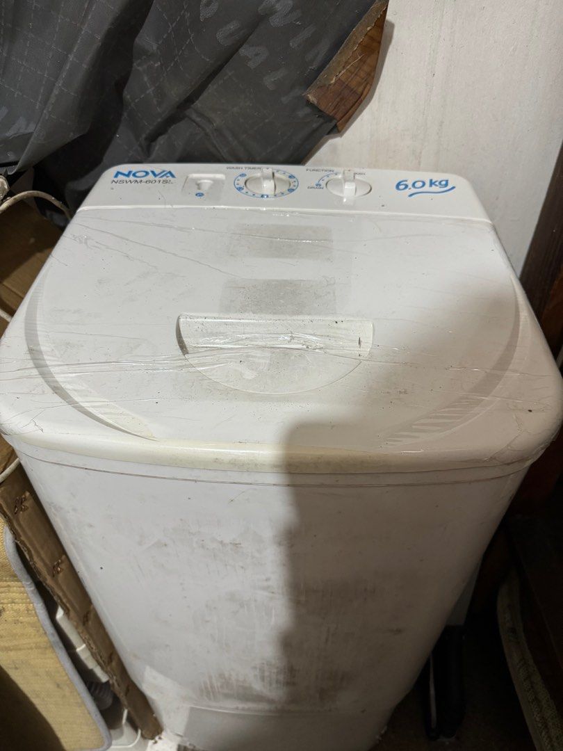 Nova Washing Machine Single Tub 6kg Tv Home Appliances Washing