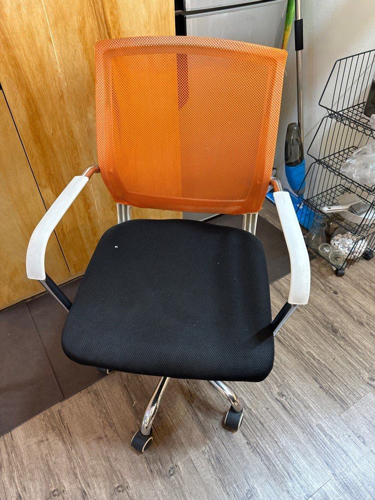 Office Chair orange adjustable height