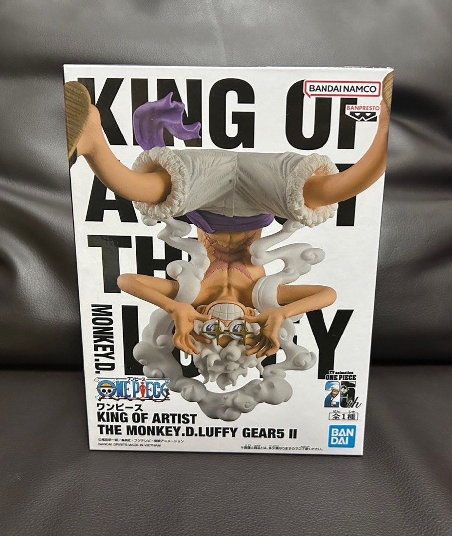 In stock!! Gold toei🇯🇵One piece Monkey D Luffy gear 5 figure figurine King of artist KOA BANDAI Banpresto (Category: Toy Figures) located in Singapore. Submitted by yuzu_japanese_toy_shop (Listing ID 1316771996, Image 1). Description: In stock! Our one piece figures are all gold toei🇯🇵 Meet up at Woodlands mrt red line gantry or Self collect at 732180.