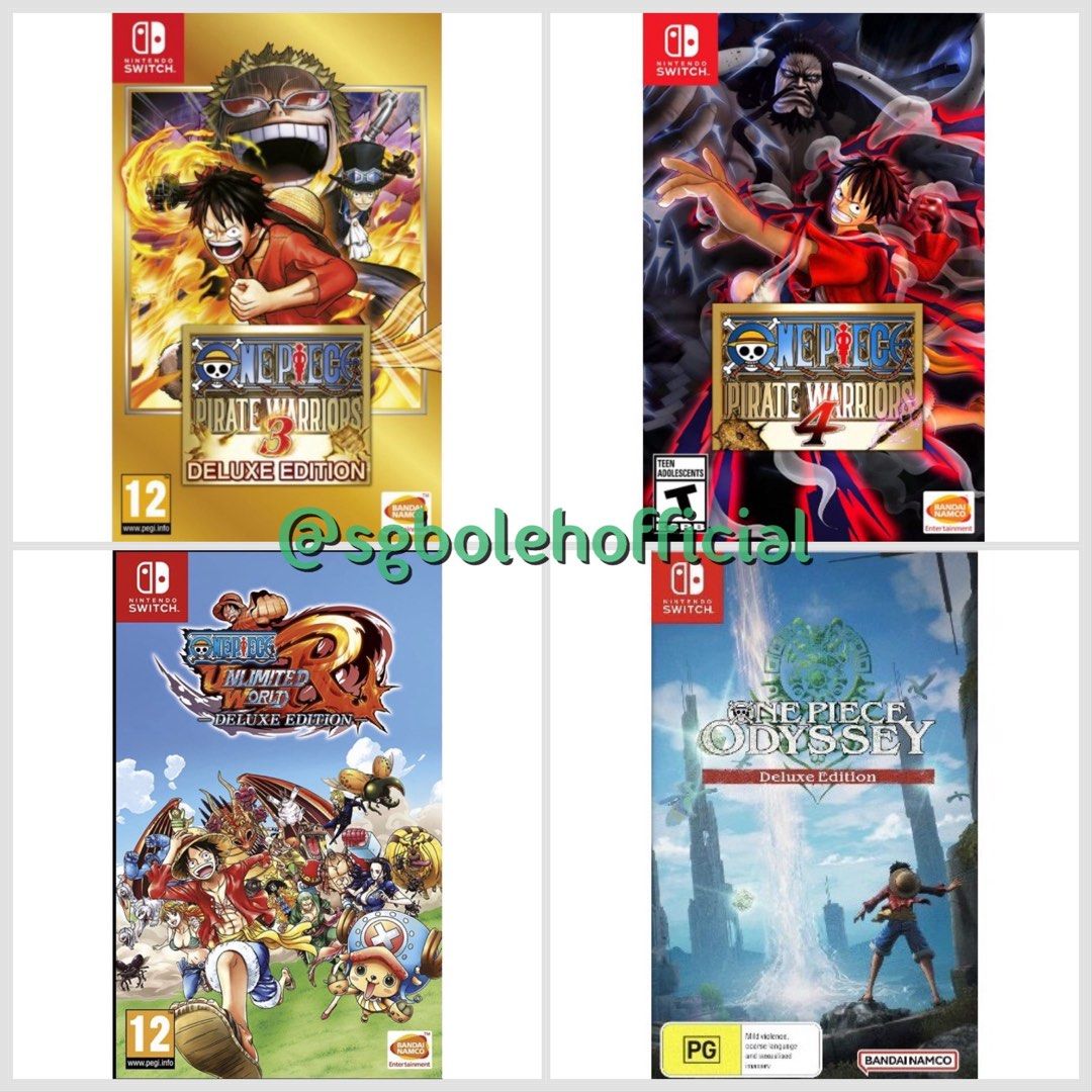 One Piece Odyssey Deluxe Edition Unlimited World Red Deluxe Edition Pirate Warriors 4 Pirate Warriors 3 Deluxe Edition Nintendo Switch