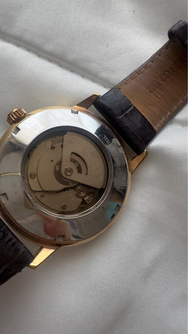 Orient Bambino (Category: Men's Watches) located in Pasig City. Submitted by liberty_closet_ph (Listing ID 1316636785, Image 3). Description: ‼️Orient Bambino by Seiko‼️ - Automatic - Genuine leather strap - With box - Guaranteed authentic - Pre-owned selling price in the market is 9-13k - Selling low!!!! #watch #menwatch #womenwatch #orient #seiko #orientbambino #automaticwatch #genuineleatherwatch #leather #watch .