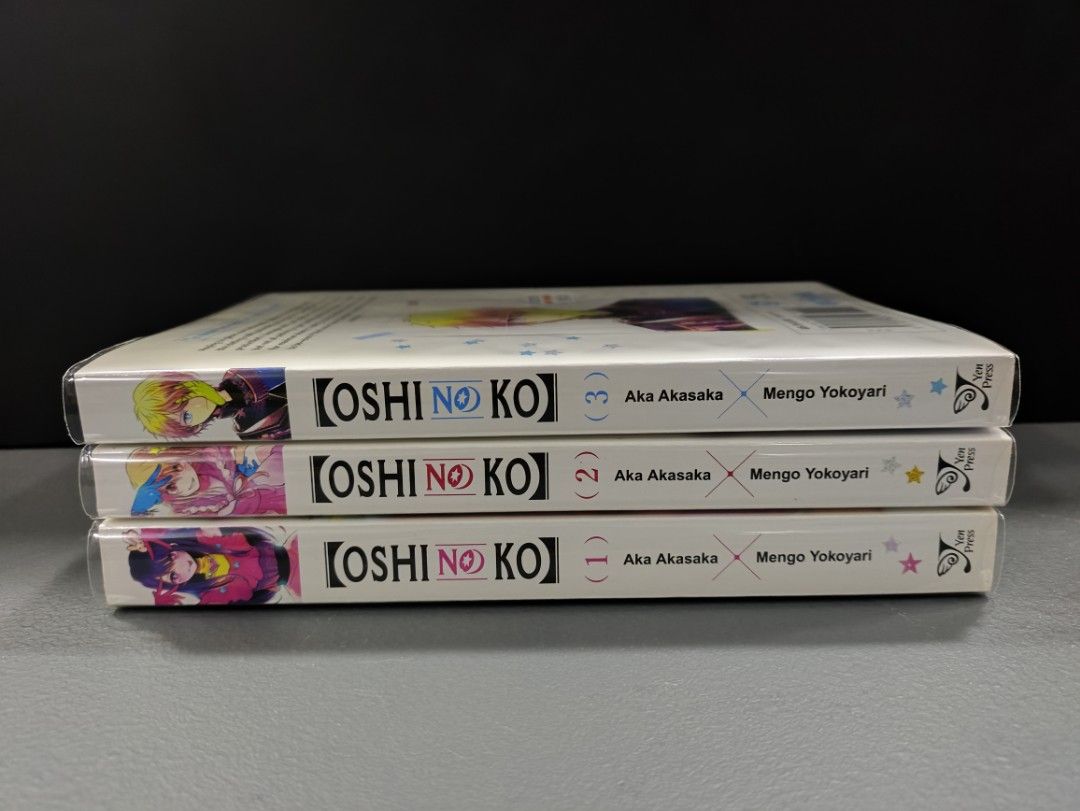 Oshi no Ko (Volumes 1-3) (Category: Comics & Manga) located in Quezon City. Submitted by piggy1277 (Listing ID 1316765876, Image 1). Description: Selling Oshi no Ko (Volumes 1-3) selling as set. All mangas are covered with plastic sleeves..