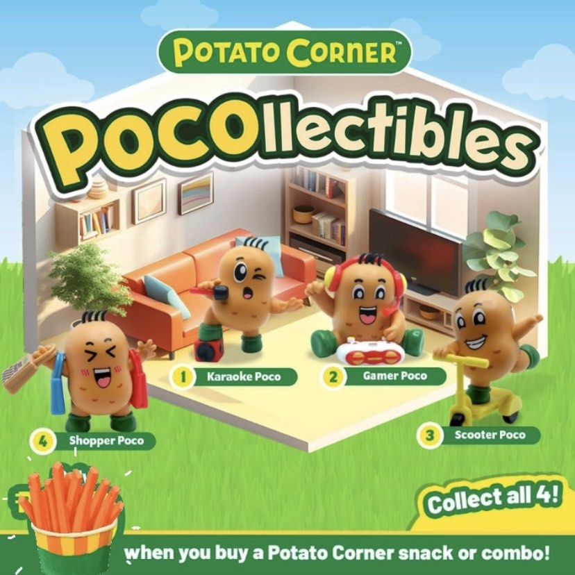 Potato Corner Pocollectibles Scooter Poco August 2024 (Category: Designer & Blind Box Toys) located in Quezon City. Submitted by jollibeexmcdo (Listing ID 1316727377, Image 3). Description: Shipping fee is shouldered by the buyer Price of the item is the LAST PRICE ALREADY PRODUCT DETAILS: * All item is in BRAND NEW CONDITION * Item was only stock in my room * Color may vary due to lighting.