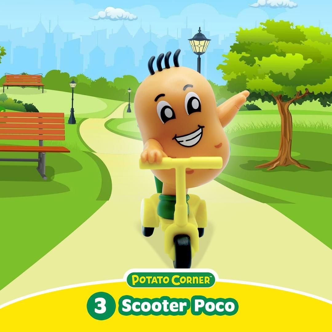 Potato Corner Pocollectibles Scooter Poco August 2024 (Category: Designer & Blind Box Toys) located in Quezon City. Submitted by jollibeexmcdo (Listing ID 1316727377, Image 2). Description: Shipping fee is shouldered by the buyer Price of the item is the LAST PRICE ALREADY PRODUCT DETAILS: * All item is in BRAND NEW CONDITION * Item was only stock in my room * Color may vary due to lighting.