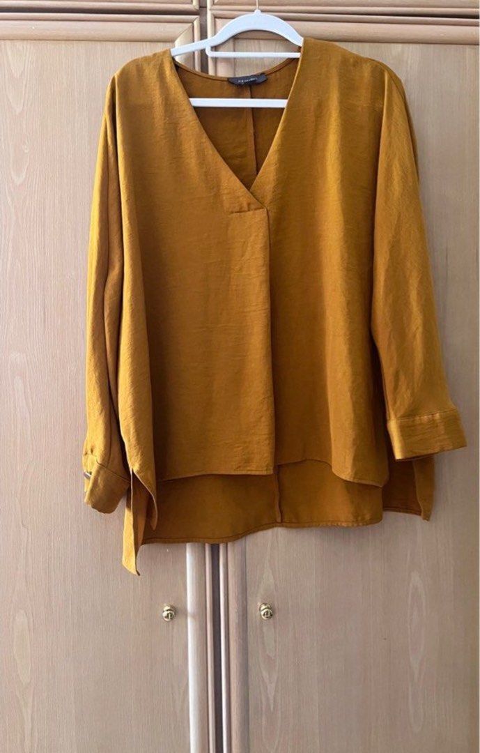 Yellow blouse primark on sale