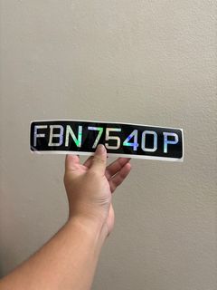 Non-LTA approved plates! Collection item 1
