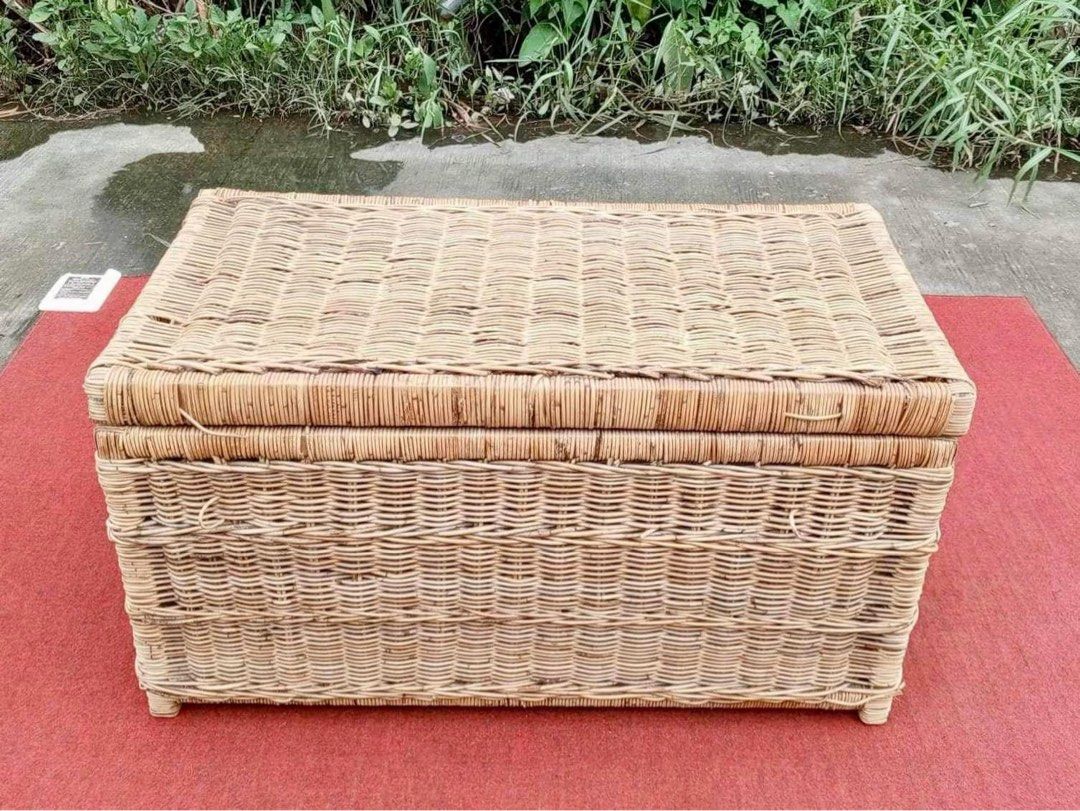 Rattan chest storage (Category: Storage Boxes & Baskets) located in Quezon City. Submitted by matetdevis13 (Listing ID 1316769749, Image 1). Description: Rattan Chest Storage 36”L x 19”W x 20”H Php 2,000 Pure rattan In good condition.