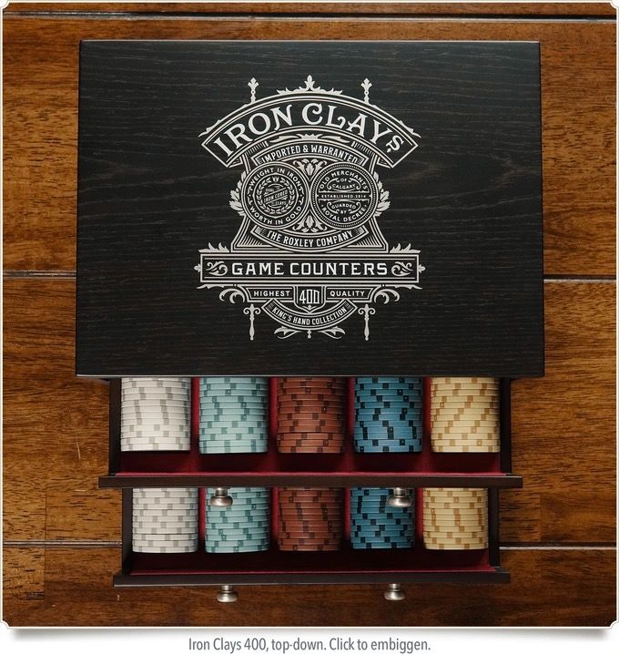 激安商品 400 Clay Iron Roxley Game (Genuine Chips Poker Counter その他