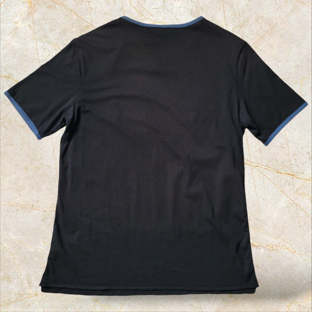 SAINT LAURENT. to the moon and back. RINGER TSHIRT (Category: Luxury Apparel) located in General Santos City (Dadiangas). Submitted by hoverfinds (Listing ID 1316661108, Image 2). Description: dimes 18.5"x27" color rate 9.6/10 issue: tethered back hem, idk design yta, see 7th Pic Php 1499shipped jnt.