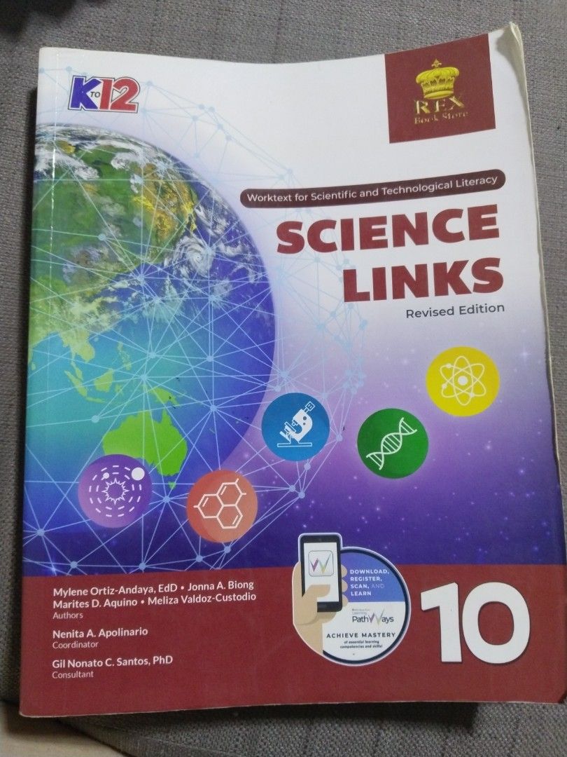 Science Links Grade 10 (Category: Textbooks) located in Cavite. Submitted by wanaricci (Listing ID 1316731337, Image 1). Description: .