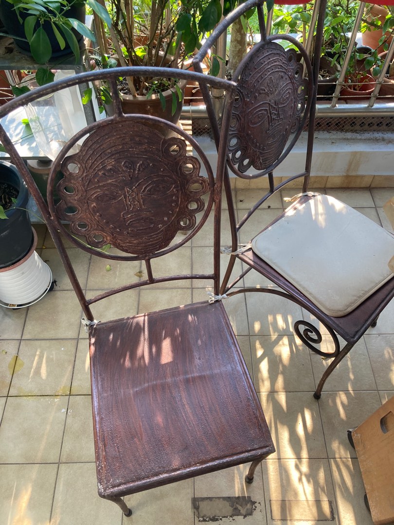 Custom metal chairs on sale