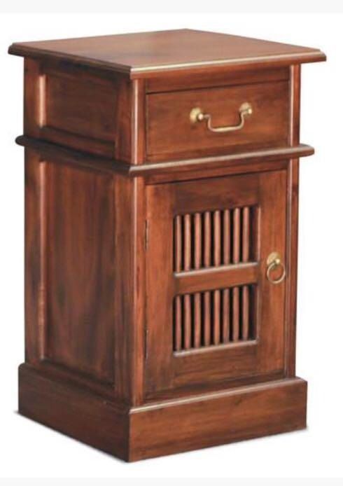 Solid Teak Bedside Table (Category: Other Home Furniture) located in Singapore. Submitted by se-at-yahoo (Listing ID 1316634153, Image 1). Description: In extremely good condition. Home getting crowded and getting rid of clutter....