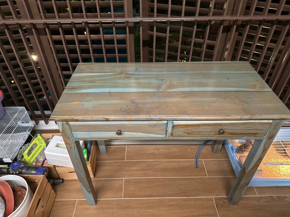 Study Table (Category: Tables & Sets) located in Singapore. Submitted by rong_18 (Listing ID 1316758038, Image 1). Description: Vintage study table solid teakwood.