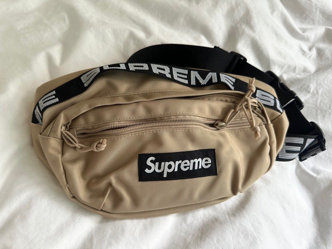 SUPREME FANNY PACK BEIGE Carousell