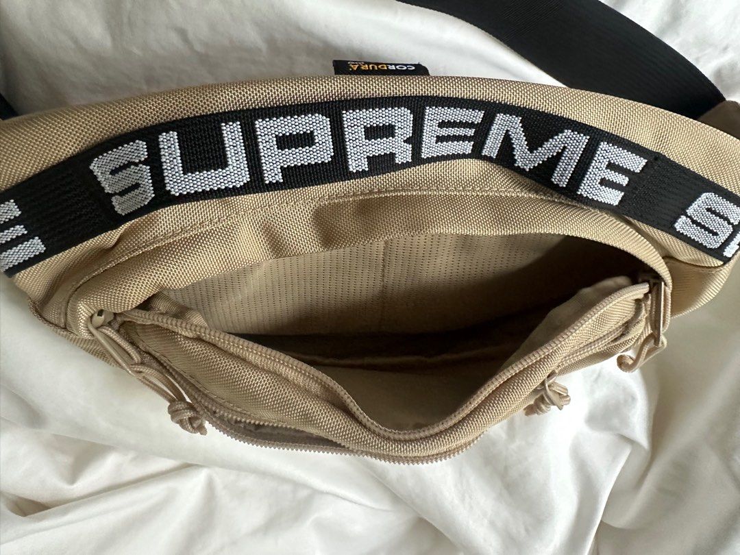 Beige supreme fanny pack shop