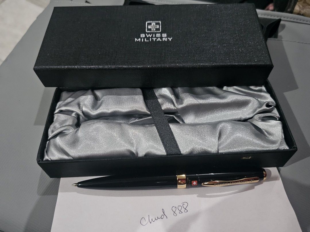 Swiss Military Ball Point Pen (Category: Stationery & School Supplies) located in Quezon City. Submitted by chud88 (Listing ID 1316723397, Image 2). Description: = New = Working = Unused Meet-up: Cubao Area = weekends Kapitolyo Pasig = weekdays Mailing and Delivery: Lalamove or Grab @ buyers expense.