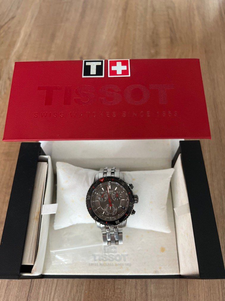 TISSOT T Sport PRS200 Chronograph Black Dial Men s Watch T0674172105100