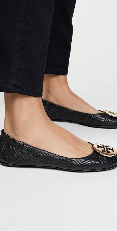 tory burch minnie quilted ballet flats Women s Fashion Footwear Flats Sandals on Carousell
