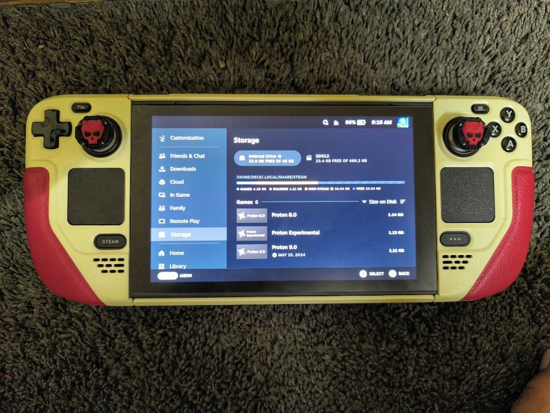 WTS Steamdeck 64gb + 512gb SD, Video Gaming, Video Game Consoles 