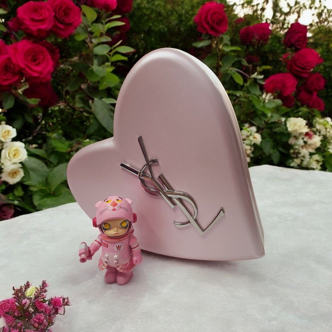 YSL Pink Heart Gift Box with Pink Panther Molly Authentic