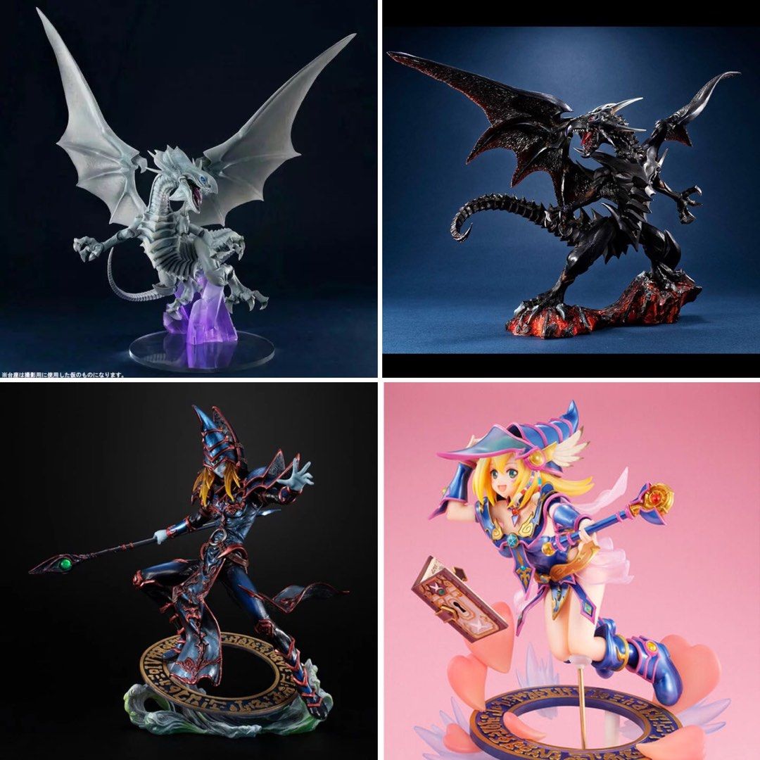 Yu gi oh figure Yugioh - megahouse awm/ art work monster - dark magician / dark magician girl / blue eyes white dragon / red eyes black dragon (Category: Toy Figures) located in Singapore. Submitted by shinn_authentic_collectibles (Listing ID 1316677951, Image 1). Description: Brand new authentic Dark magician $230 Dark magician girl $300 Bib perfect condition authentic Red eyes - sold Blue eyes - $230 Self collect Tiong Bahru Q express add $5 .