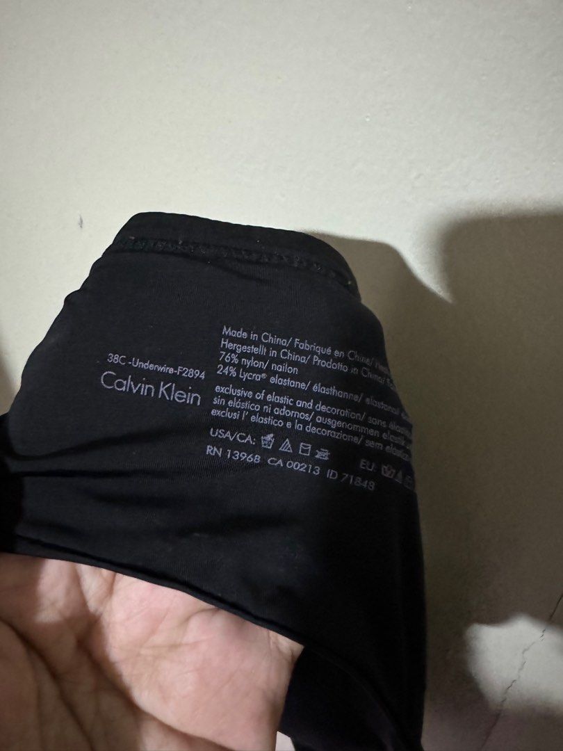 38C Calvin Klein Bra Women s Fashion Undergarments Loungewear on Carousell