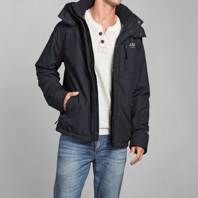 ABERCROMBIE FITCH All Season Weather Warrior Jacket Fesyen Pria Pakaian Baju Luaran di Carousell