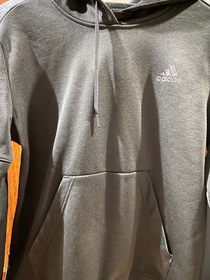 Adidas unisex hoodie (Category: Coats, Jackets and Outerwear) located in Manila. Submitted by hope01 (Listing ID 1316911094, Image 2). Description: Well worn, black gray Adidas hoodie purchased in the US Outlet store. RFS: Fund raising for animal welfare groups affected by Typhoon Carina..