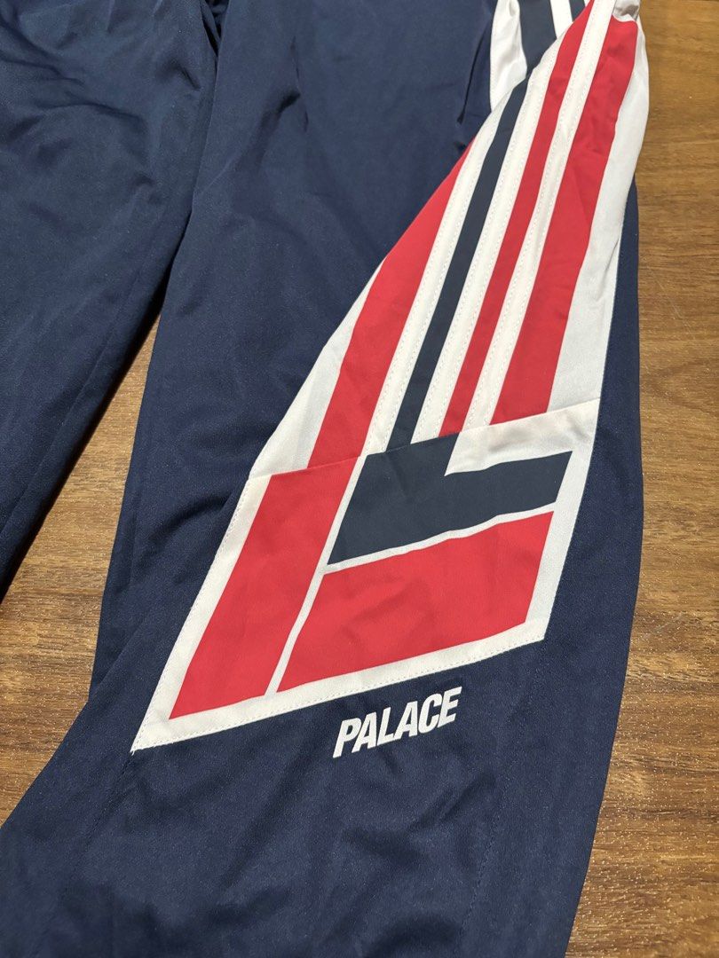 Adidas X Palace Shell Track Pants SS18 Indigo/White, Men's Fashion