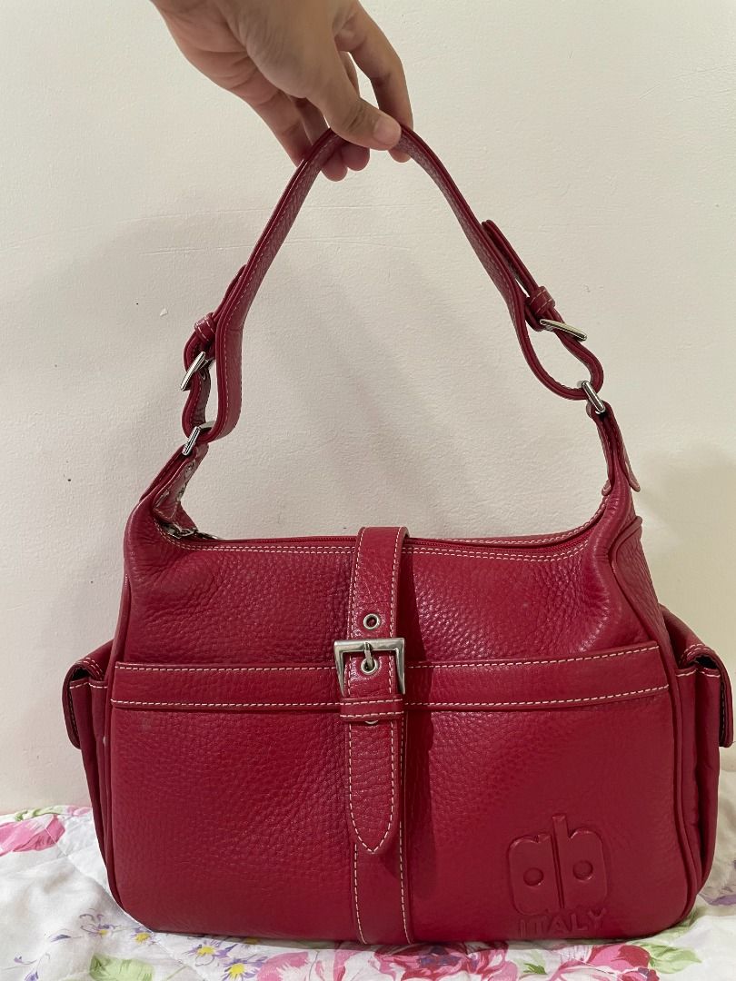 Arnaldo Bassini Red Bag Luxury Bags Wallets on Carousell