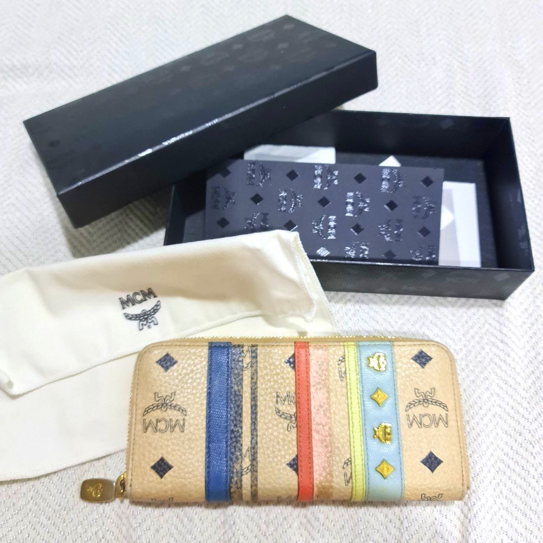 MCM Limited Edition Unique Multicolour Long Wallet from Korea