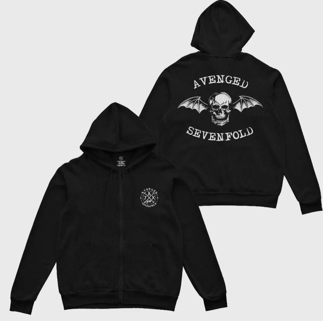 Avenged Sevenfold Hoodie Zipper Jacket Men s Fashion Coats Jackets and Outerwear on Carousell