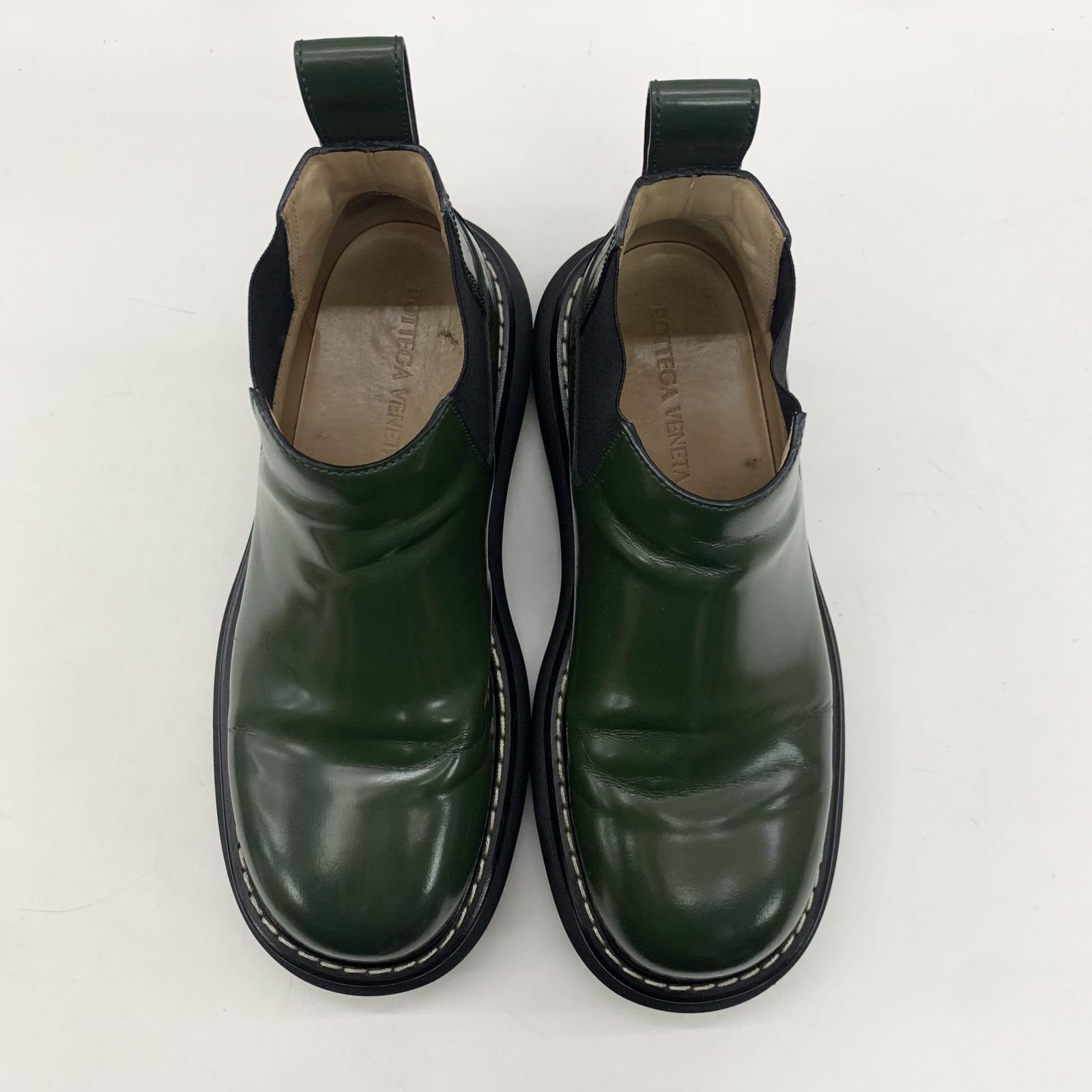 BOTTEGA VENETA GREEN SLIP ONS SWELL BOOTS #42 247036806 FI 