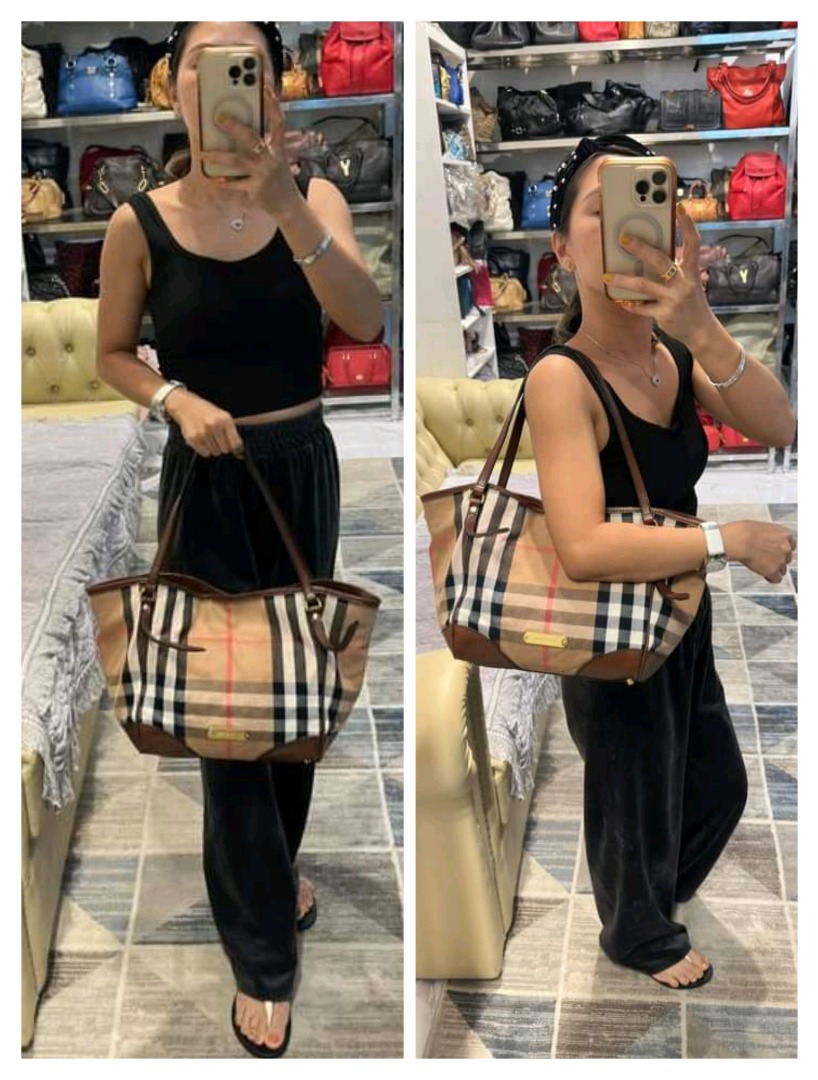 BURBERRY Bridle House Check Canterbury Tote Bag Luxury Bags Wallets on Carousell