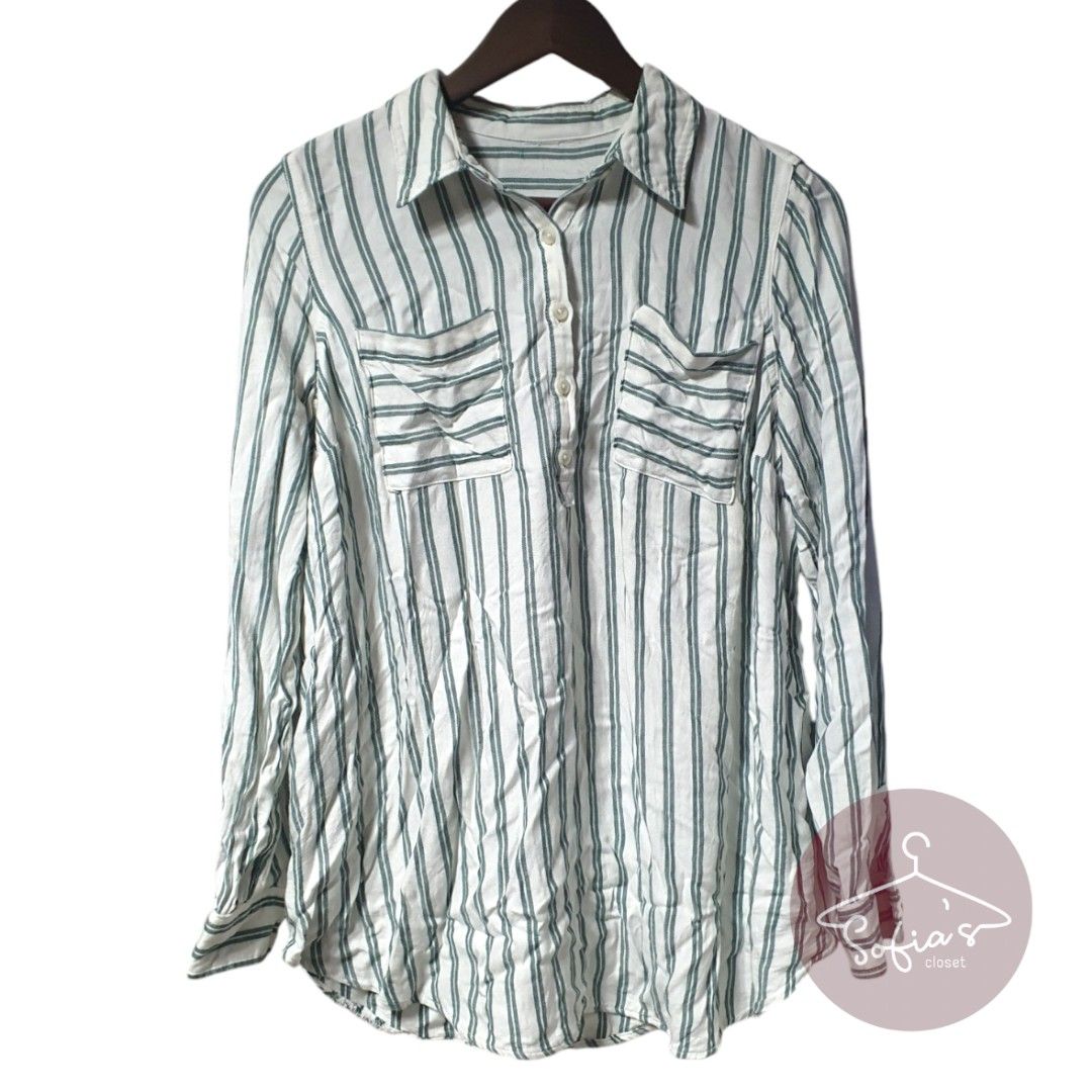 Button Down Shirt Rayon (Category: Shirts) located in Angeles City. Submitted by sofias_closet (Listing ID 1316987342, Image 1). Description: Sofia’s Closet Fit: Large to XL Condition: Lightly Used Color: White, Dark Green Fabric: Rayon Info: - Actual photos posted Shipping Fee: Shouldered by buyer Same-day Delivery: Lalamove or Grab in Angeles City or Mabalacat Meetup: Immaculate Concepcion Parish Balibago only.