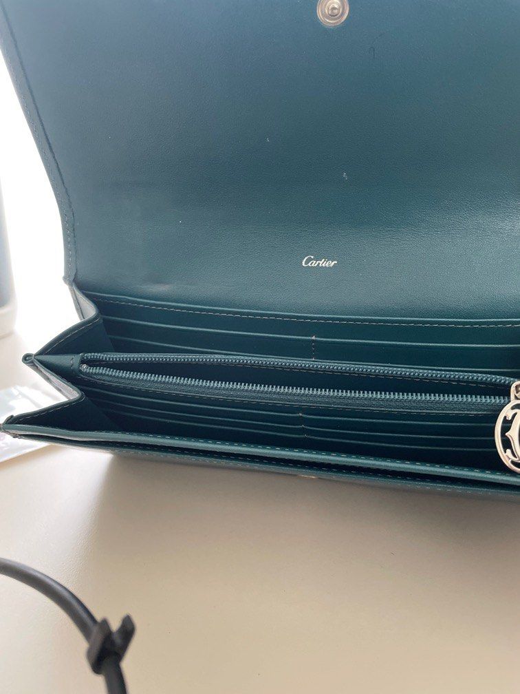 CARTIER green wallet Women s Fashion Bags Wallets Wallets Card Holders on Carousell