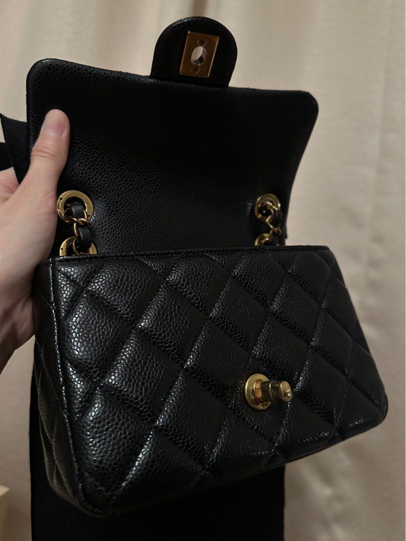 Grained lambskin chanel shop