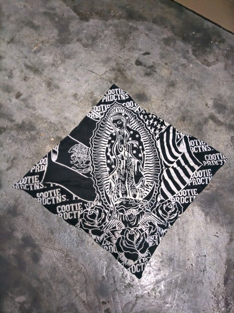 Chicano Cholo Mexicana Mother Mary Bandana Handkerchief La Cultura, Men ...