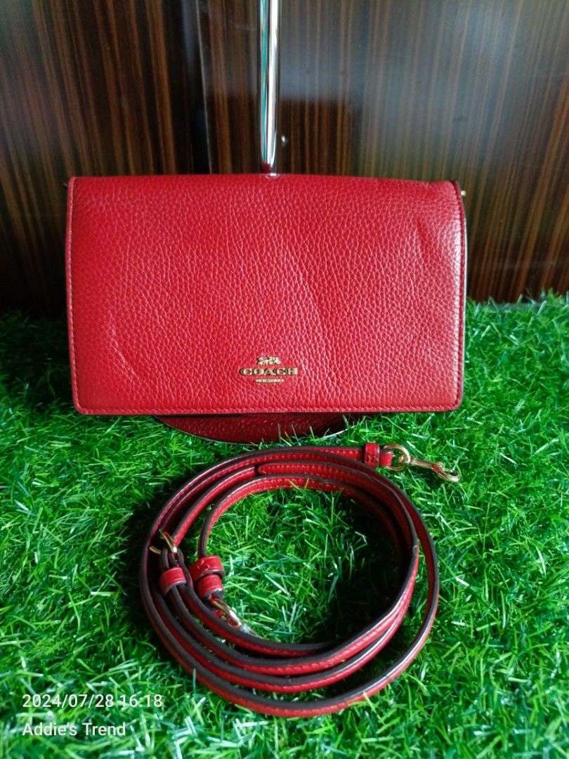 Coach crossbody cell phone wallet best sale