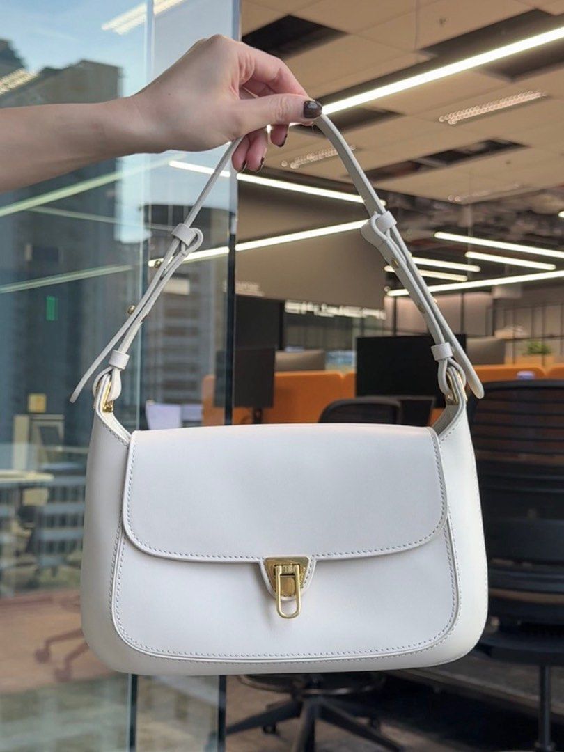 Coccinelle white leather bag clearance
