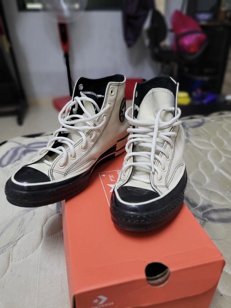 Converse Chuck 70 Natural Ivory Black Men s Fashion Footwear Sneakers on Carousell
