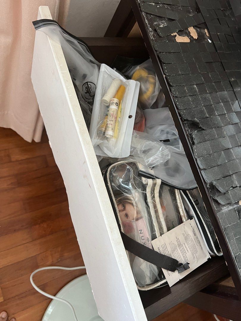 Dressing table (Category: Other Home Furniture) located in Singapore. Submitted by shinestars (Listing ID 1316889518, Image 3). Description: Well used dressing table. Not for fussy people Photos all uploaded Showed things not included. .