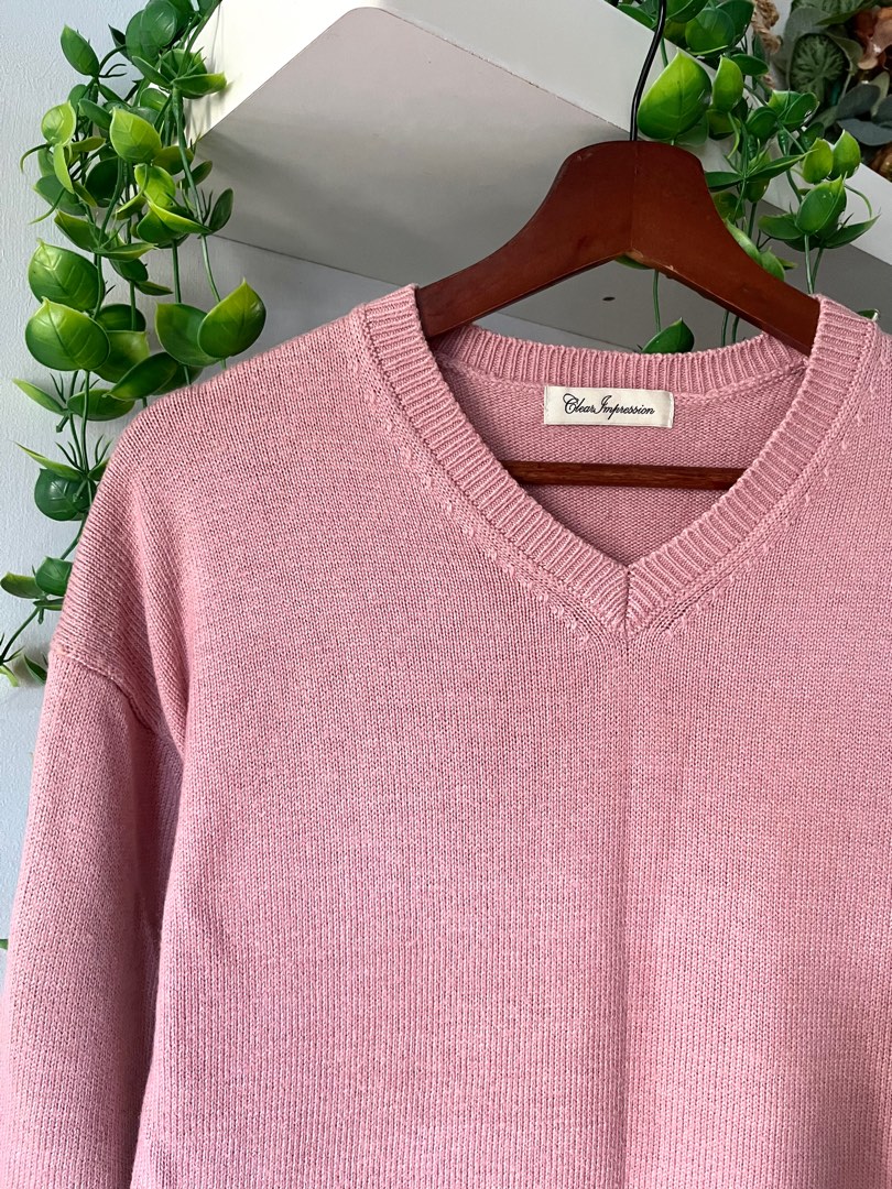 Dusty pink knitwear outlet